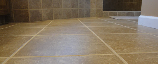 Certified Tile Installers lay flat tile floors