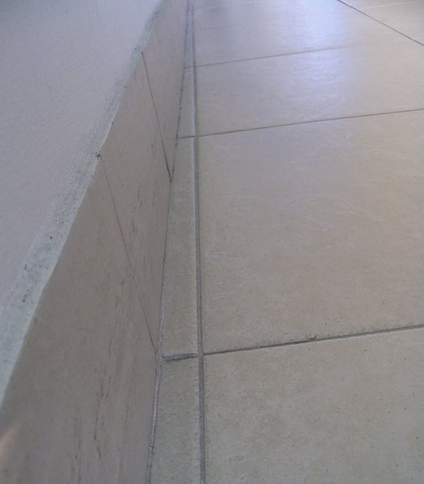 Here's what an unprofessional tile installation layout looks like.