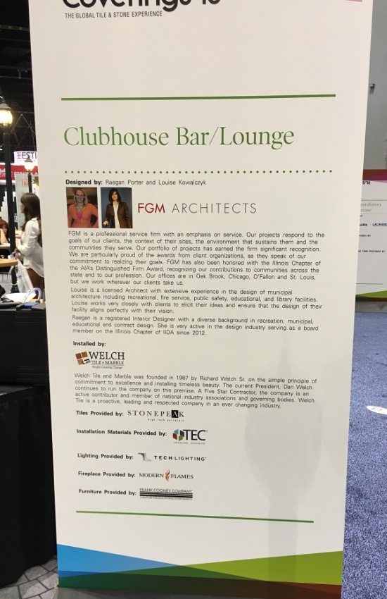 Coverings 2016: Welch Tile and Marble Design Installation Showcase