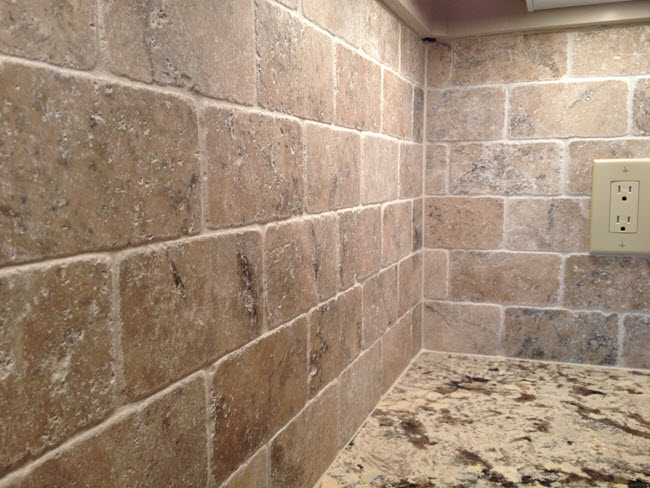 Travertine tile installation by Installations By Alex