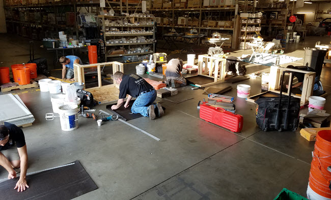 Certified Tile Installer Testing at Sark Tile, Lincoln, Nebraska