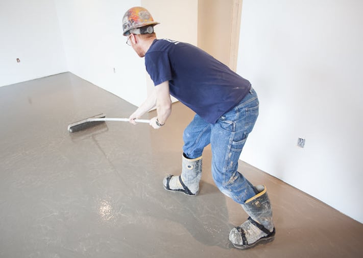 Smoothing out the Self Leveling Underlayment (SLU)