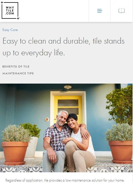 Discover how easy it is to care for tile