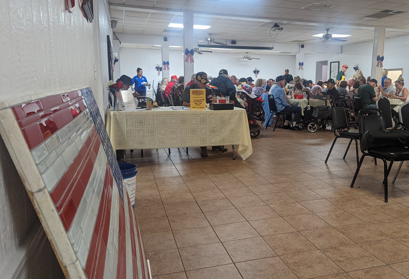 Mosaic Flag at home at VFW Post 9400 in Phoenix, Arizona