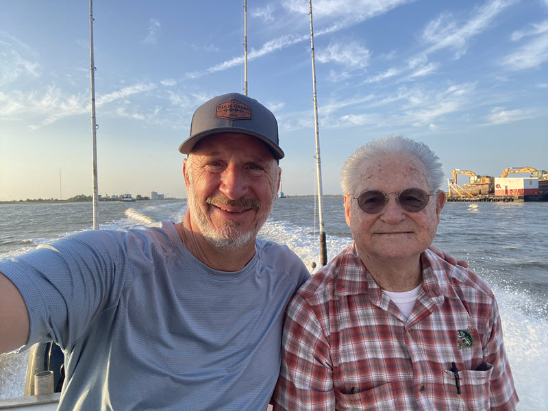 NTCA Executive Director Emeritus Joe Tarver and current NTCA Executive Director Bart Bettiga hosted a one-day fishing expedition.