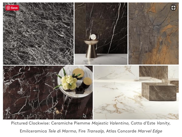 This trend echoes the dark marble looks from earlier in this article.