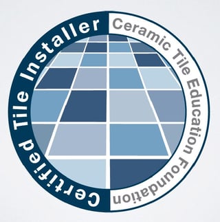 The Certified Tile Installer Badge from CTEF