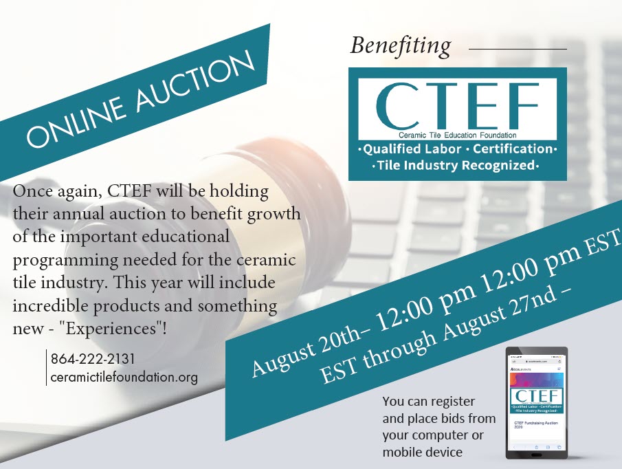 CTEF Online Auction: 8/20 through 8/27. Mark Your Calendar!